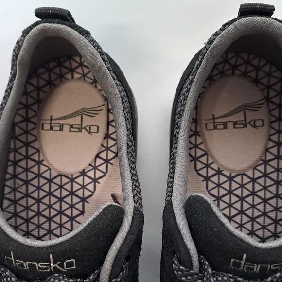 Dansko Paisley Waterproof Women's Black Wide Width Sneakers - Picture 2 of 10